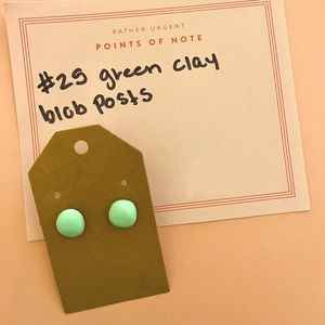 Handmade clay earrings